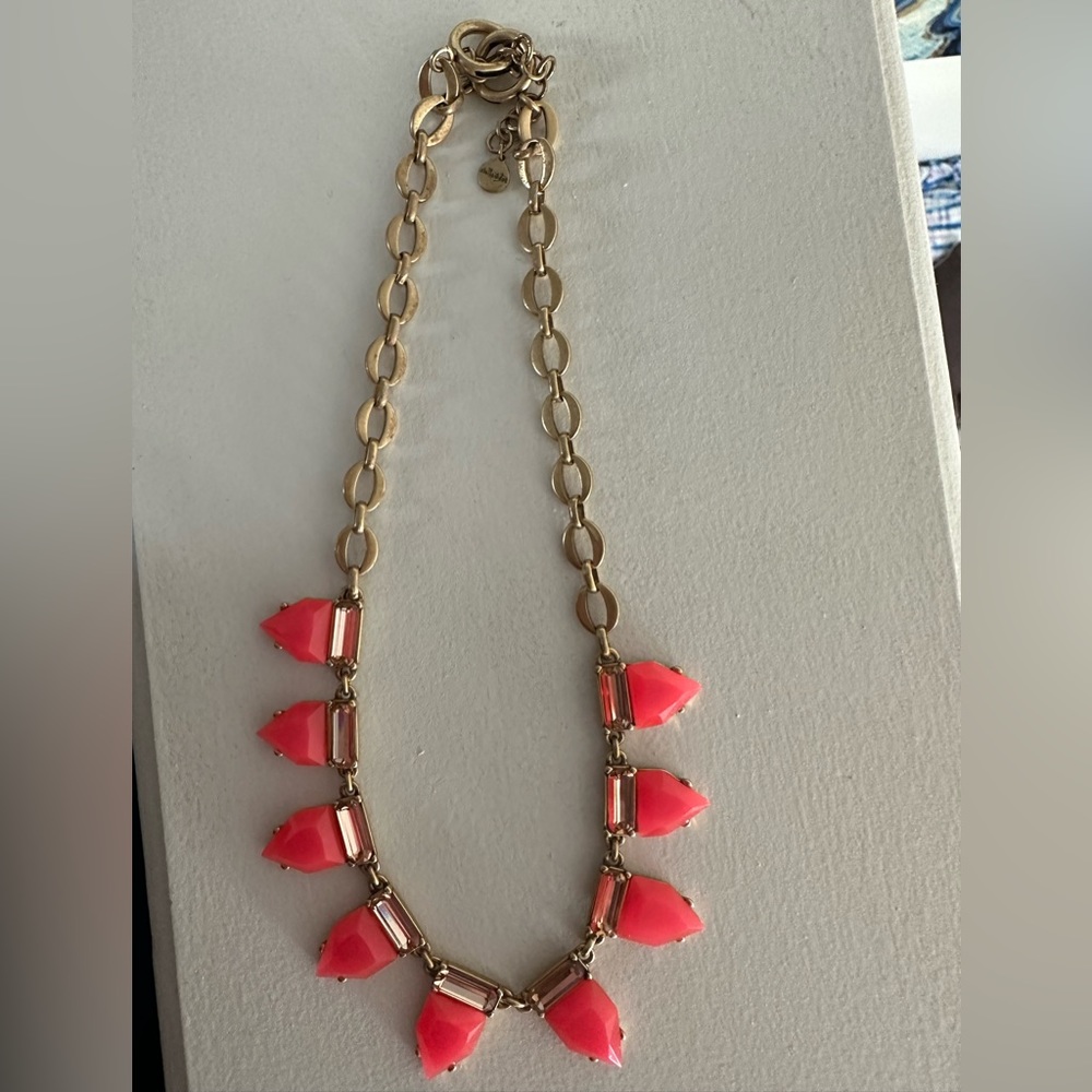 Stella & Dot Eye Candy Necklace Hot Pink